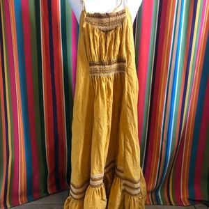 Gorgeous Sunset Free people flowy dress L
